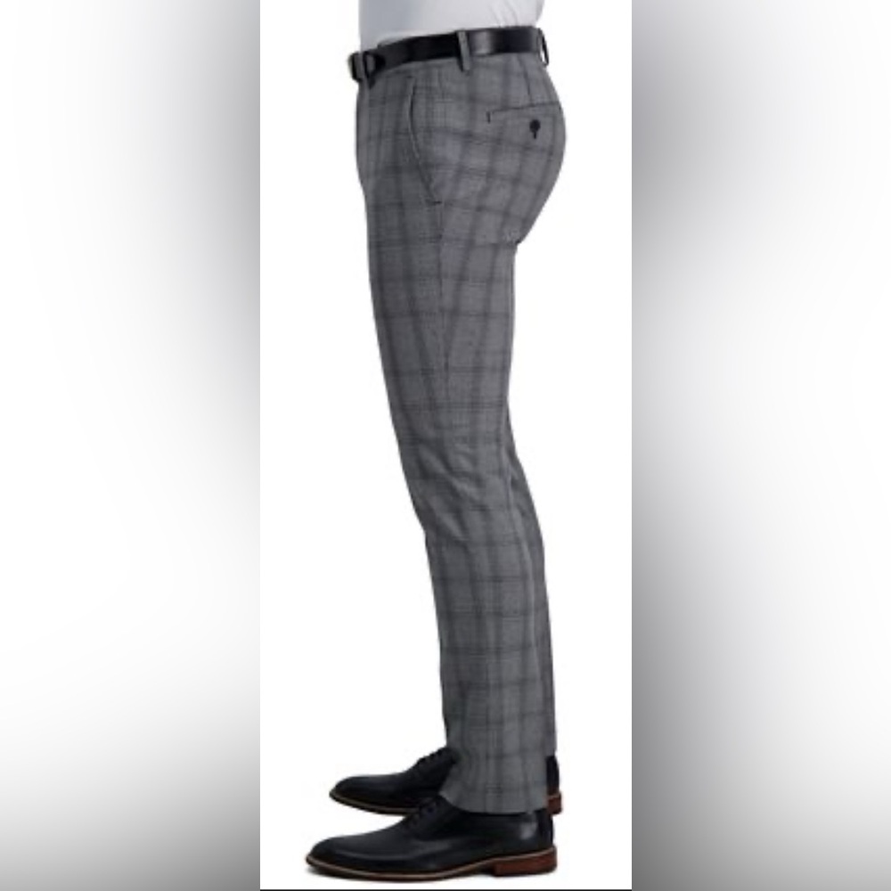 Kennith Cole Reaction Men's Gray Plaid Dress Pants